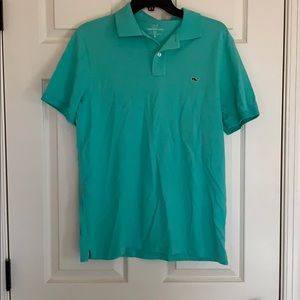 Short sleeve collar knit shirt